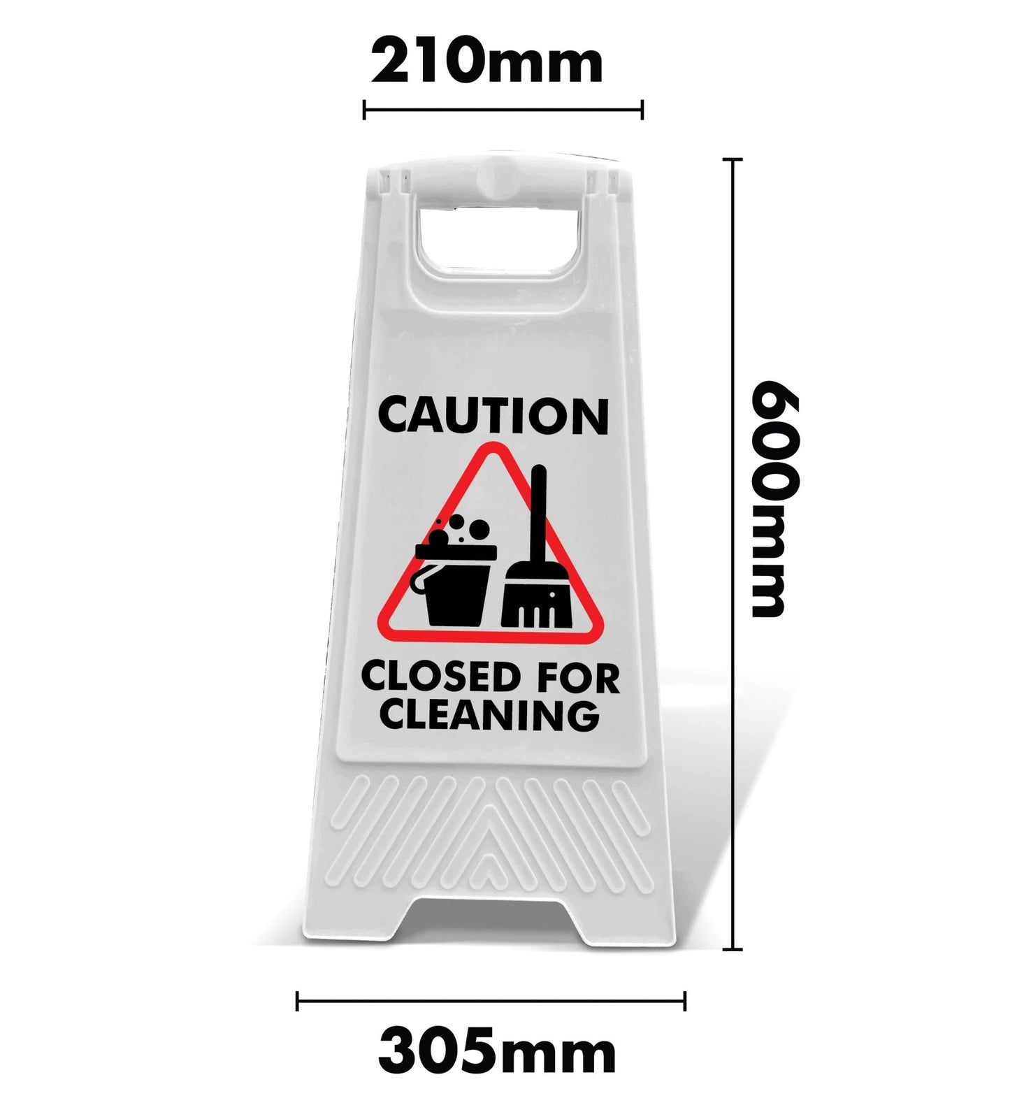 Caution Closed For Cleaning White A - Frame - New Signs