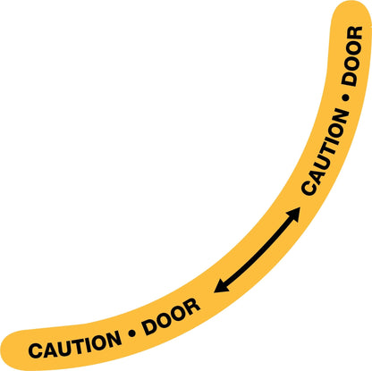 Caution Door - Floor Sticker - New Signs