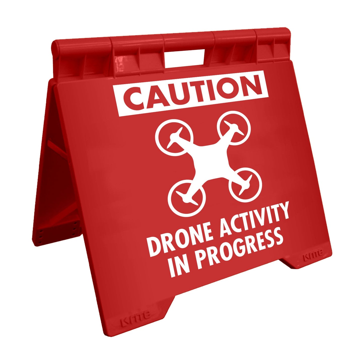 Caution Drone Activity In Progress - Evarite A - Frame Sign - New Signs