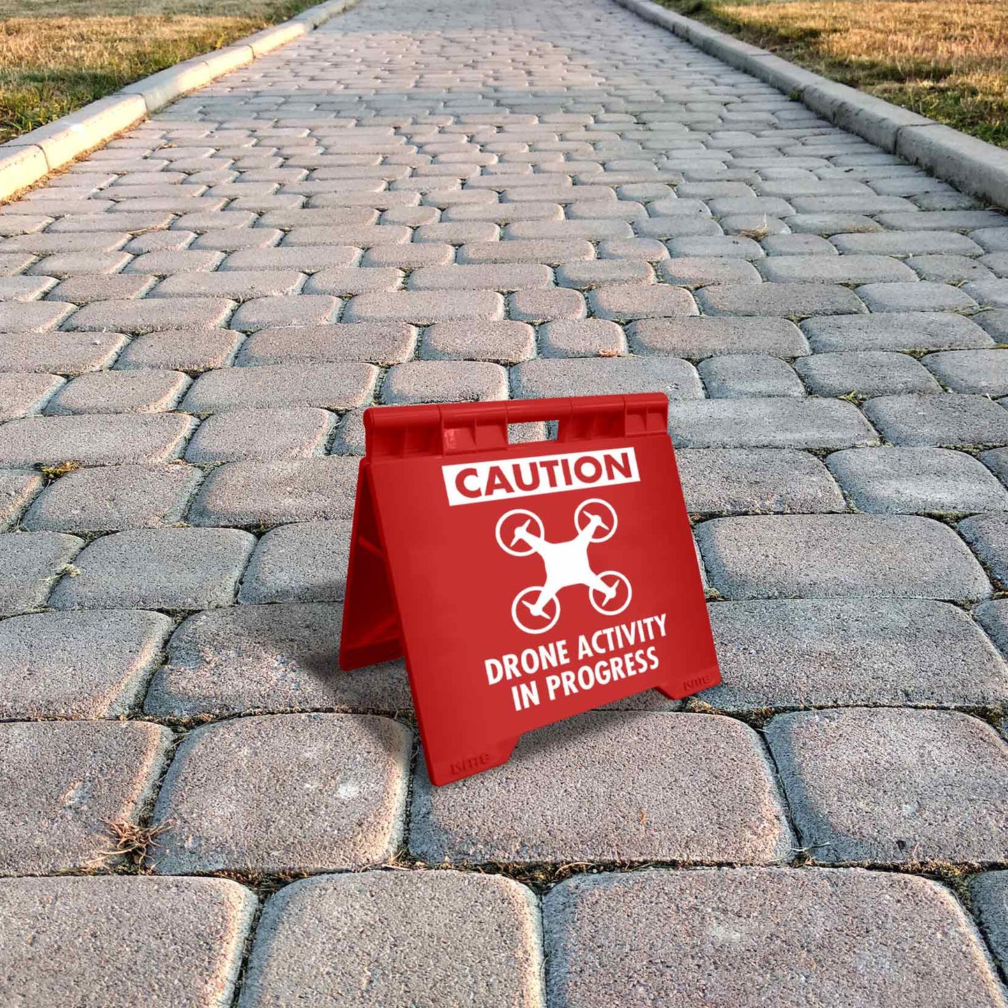 Caution Drone Activity In Progress - Evarite A - Frame Sign - New Signs