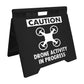 Caution Drone Activity In Progress - Evarite A - Frame Sign - New Signs