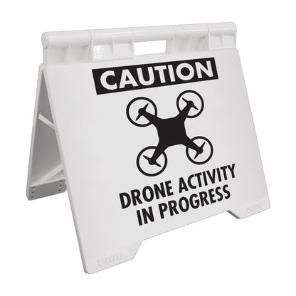 Caution Drone Activity In Progress - Evarite A - Frame Sign - New Signs