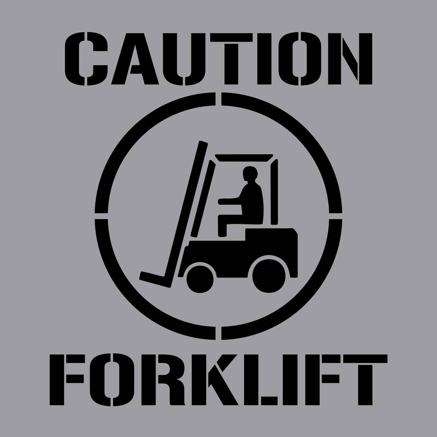 Caution Forklift - Aluminium Composite Stencil - New Signs
