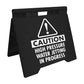 Caution High Pressure Water Jetting In Progress - Evarite A - Frame Sign - New Signs