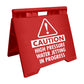 Caution High Pressure Water Jetting In Progress - Evarite A - Frame Sign - New Signs