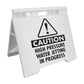 Caution High Pressure Water Jetting In Progress - Evarite A - Frame Sign - New Signs
