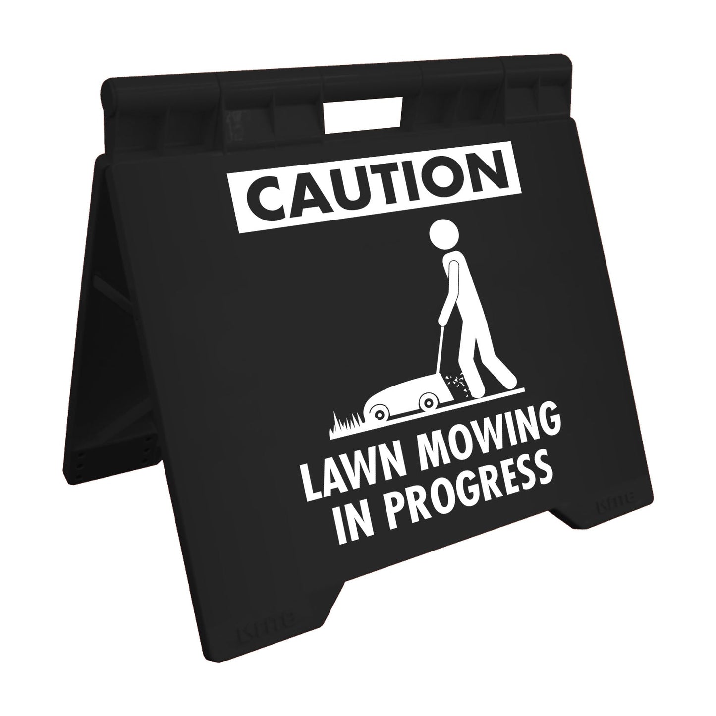 Caution Lawn Mowing In Progress - Evarite A - Frame Sign - New Signs