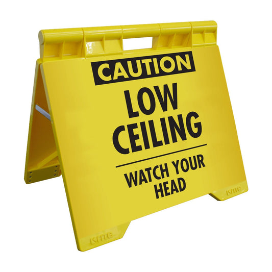 Caution Low Ceiling - Evarite A - Frame Sign - New Signs