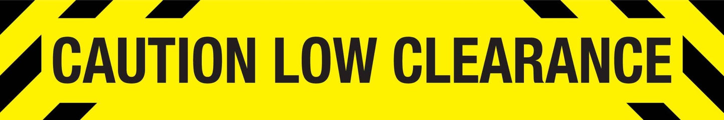 Caution Low Clearance Skinny Sign - New Signs
