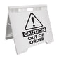 Caution Out Of Order - Evarite A - Frame Sign - New Signs