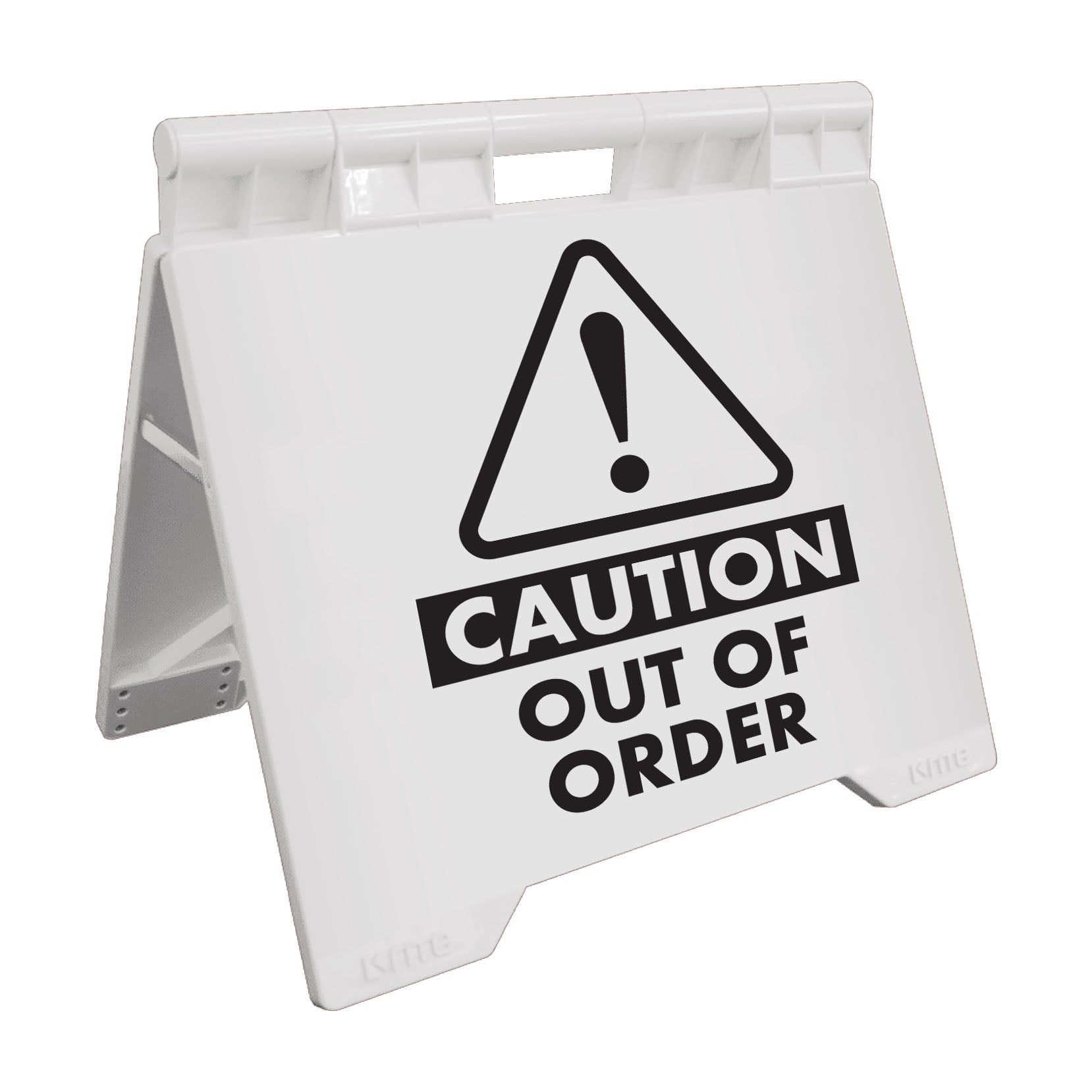 Caution Out Of Order - Evarite A - Frame Sign - New Signs