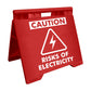 Caution Risk Of Electricity - Evarite A - Frame Sign - New Signs