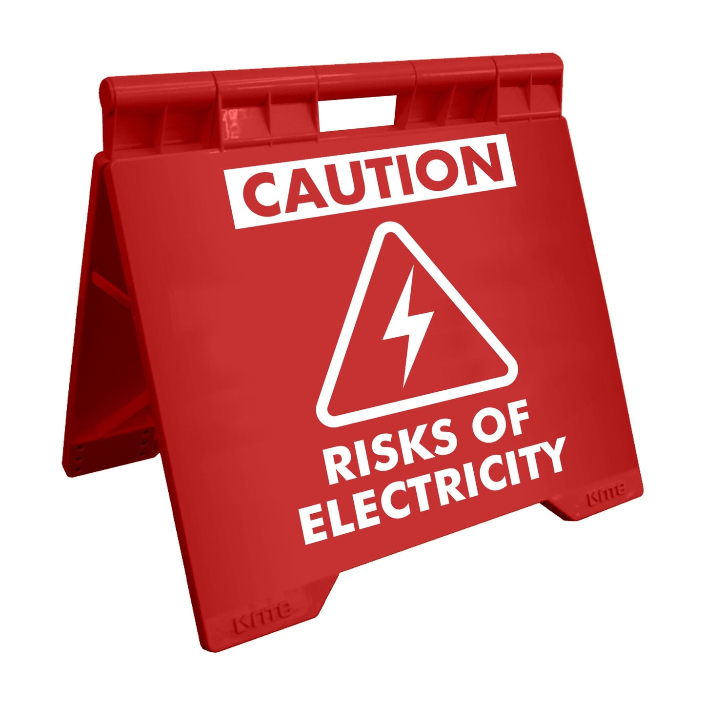 Caution Risk Of Electricity - Evarite A - Frame Sign - New Signs