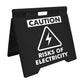 Caution Risk Of Electricity - Evarite A - Frame Sign - New Signs