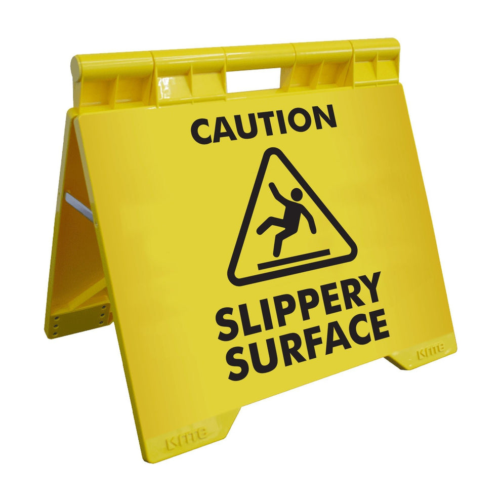 Caution Slippery Surface - Evarite A-Frame Sign – New Signs