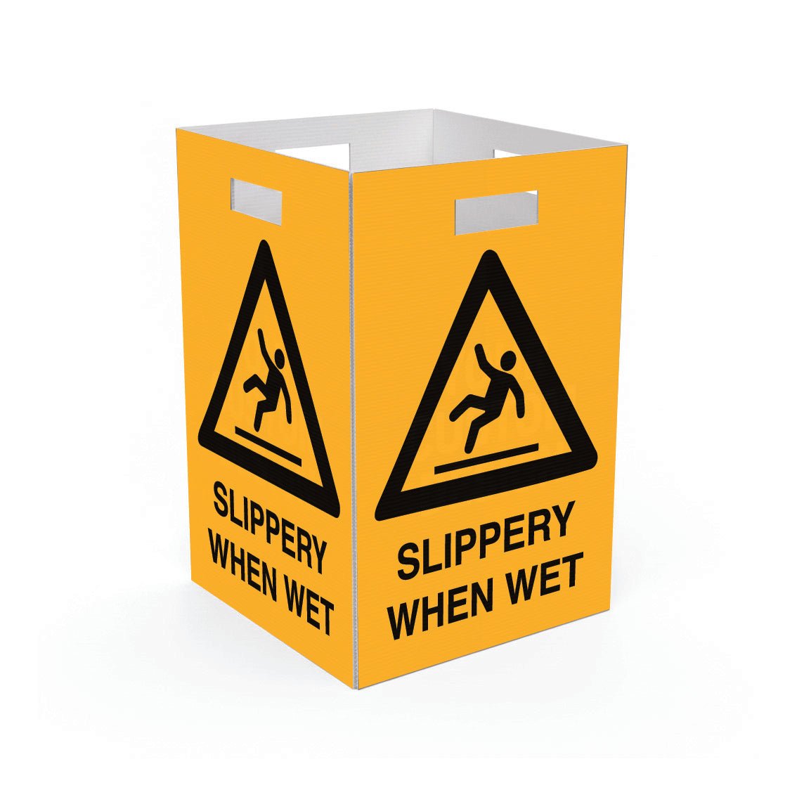Caution Slippery When Wet - Corflute Box Sign - New Signs
