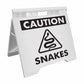 Caution Snakes - Evarite A - Frame Sign - New Signs