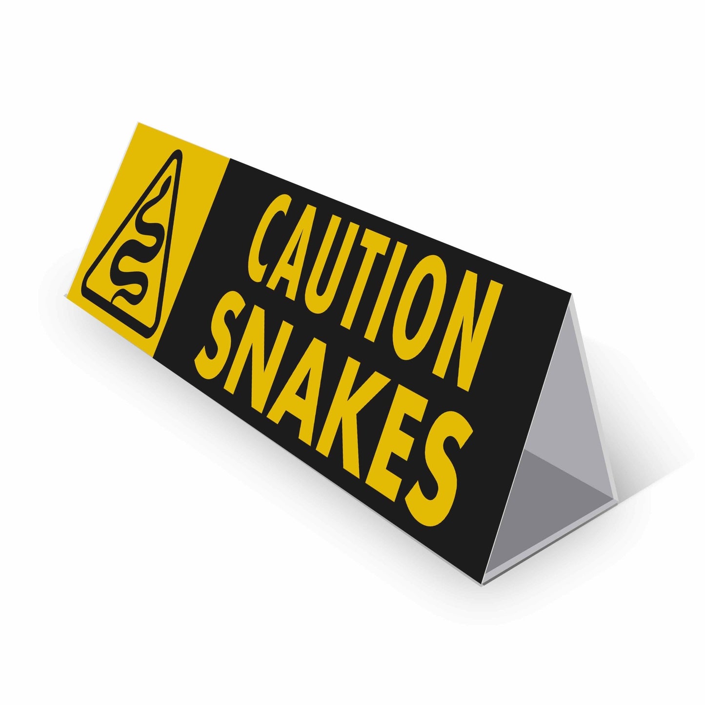 Caution Snakes - Landscape Corflute Toblerone Signs - New Signs