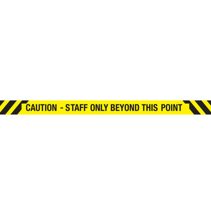 Caution Staff Only Beyond This Point - Floor Sticker - New Signs