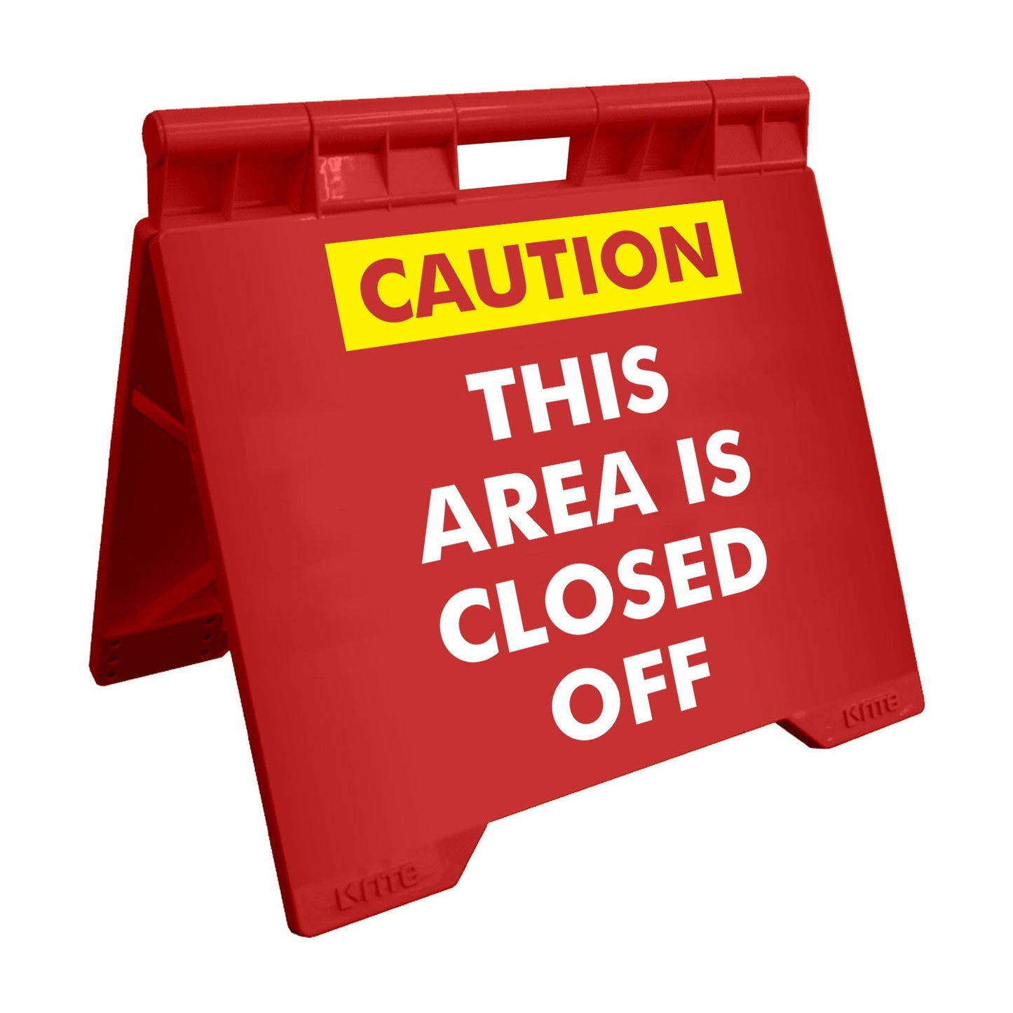Caution This Area Is Closed Off - Evarite A - Frame Sign - New Signs
