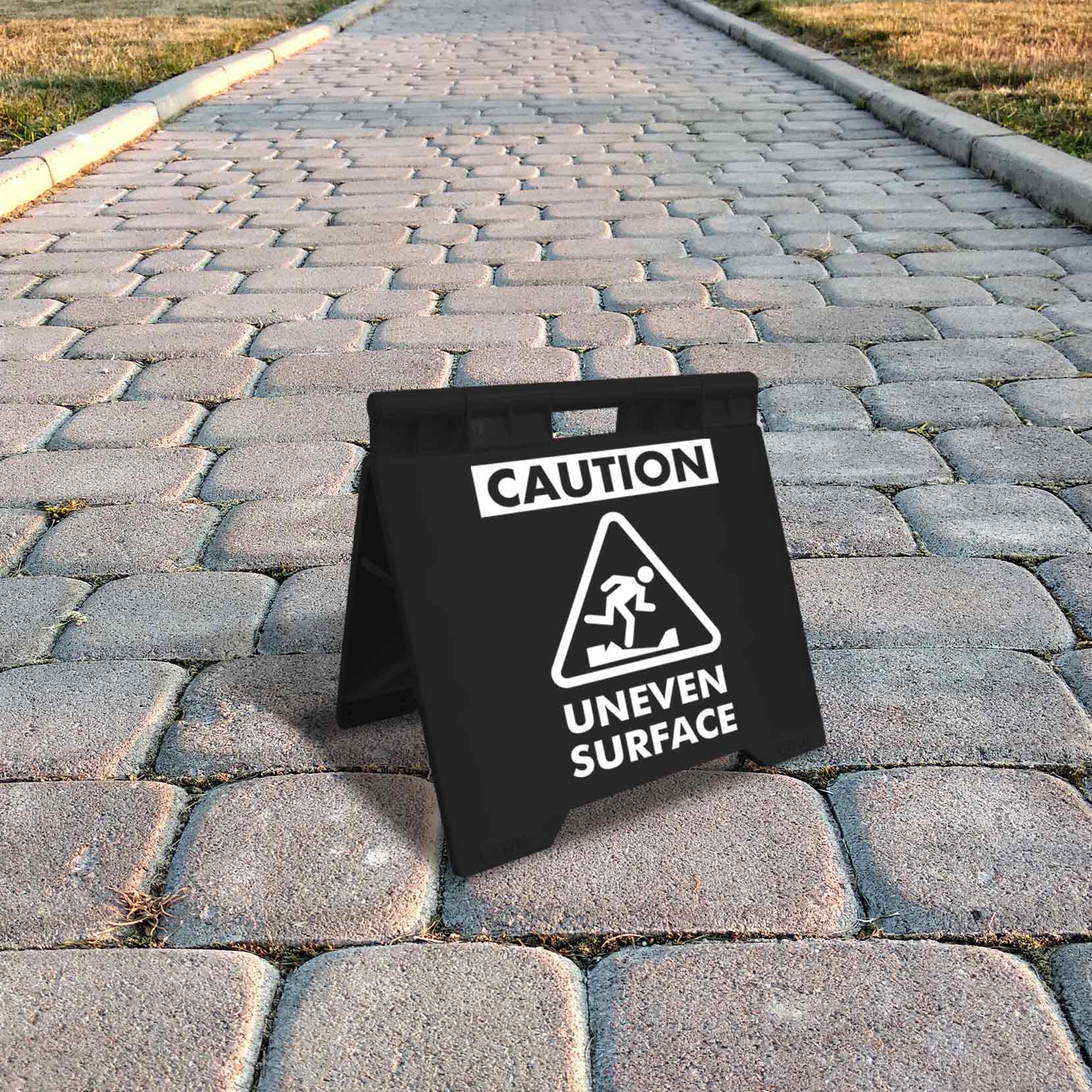 Caution Uneven Surface - Evarite A-Frame Sign – New Signs