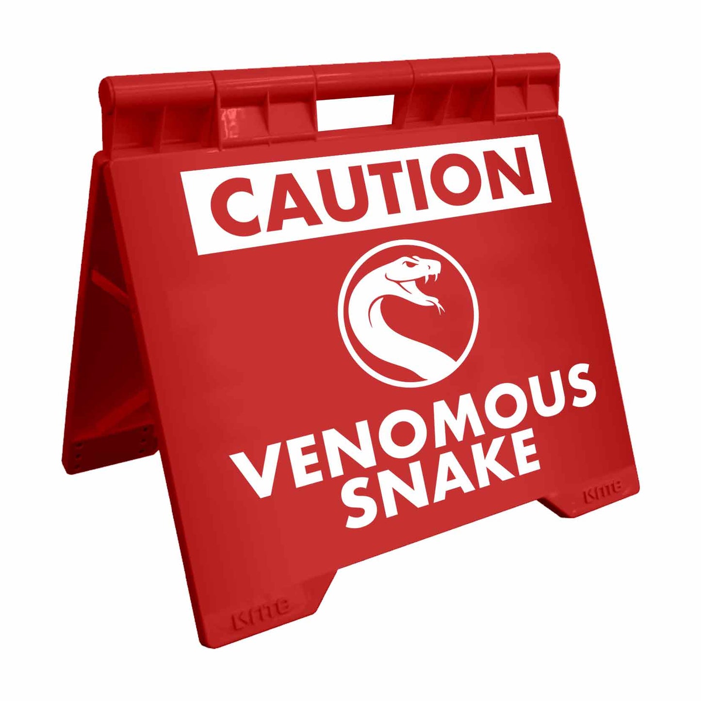 Caution Venomous Snake - Evarite A - Frame Sign - New Signs