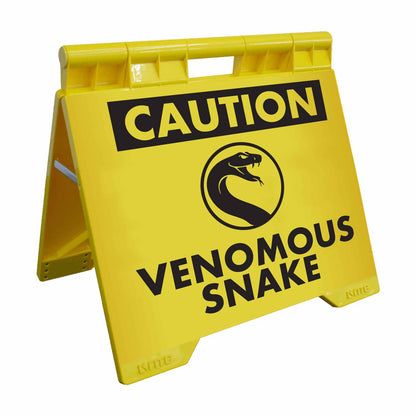 Caution Venomous Snake - Evarite A - Frame Sign - New Signs