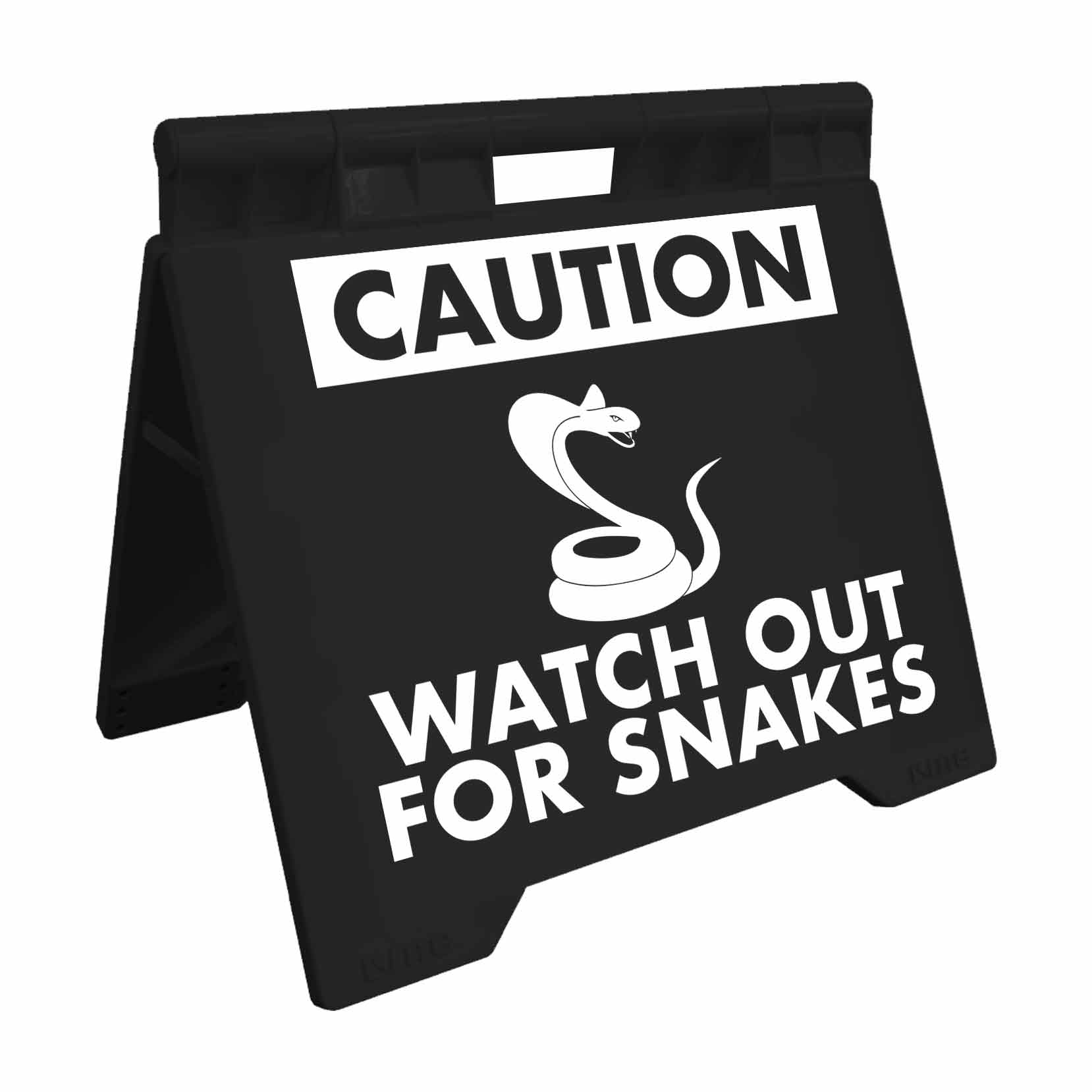 Caution Watch Out For Snakes - Evarite A - Frame Sign - New Signs