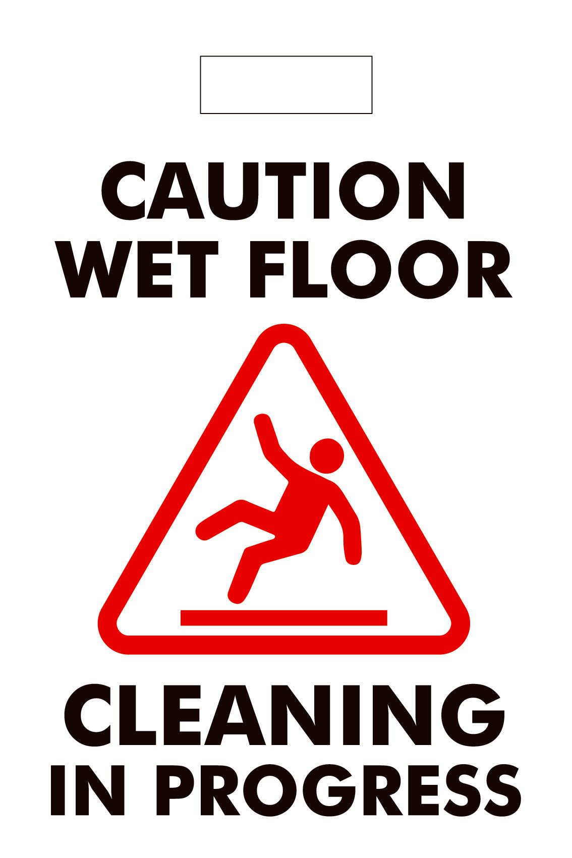 Caution Wet Floor Cleaning In Progress - Corflute Box Sign - New Signs