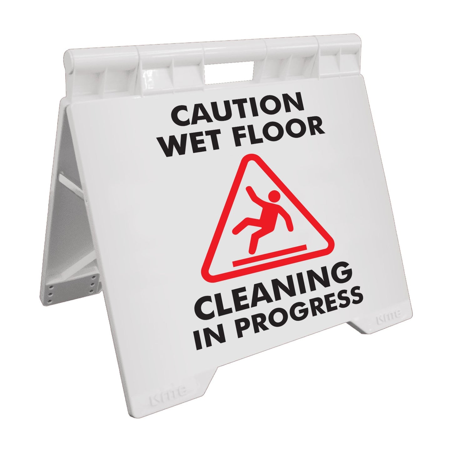 Caution Wet Floor Cleaning In Progress - Evarite A - Frame Sign - New Signs