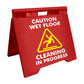 Caution Wet Floor Cleaning In Progress - Evarite A - Frame Sign - New Signs