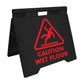 Caution Wet Floor Red - Evarite A - Frame Sign - New Signs