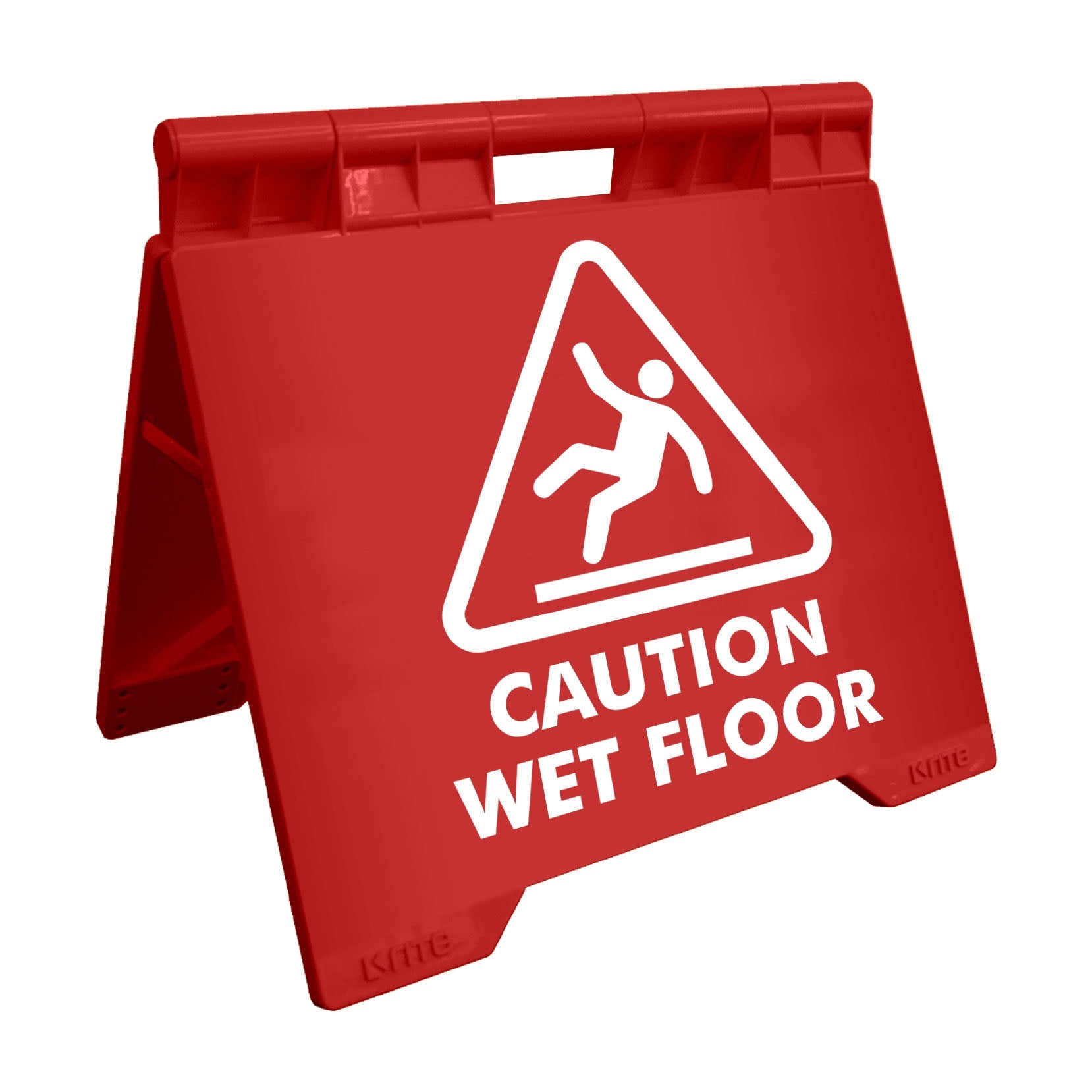 Caution Wet Floor Red - Evarite A - Frame Sign - New Signs