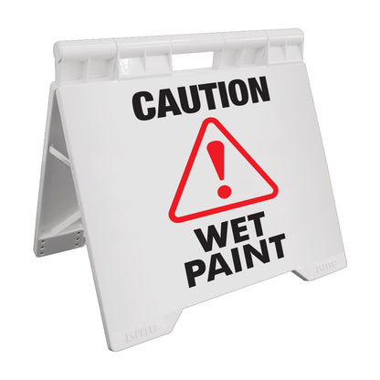 Caution Wet Paint - Evarite A - Frame Sign - New Signs