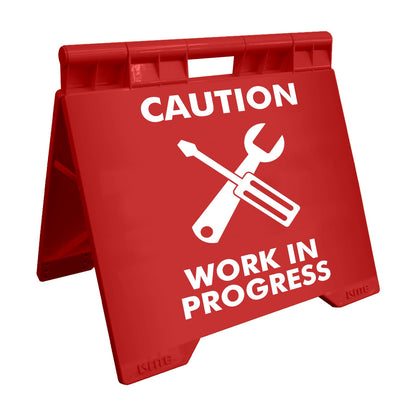 Caution Work In Progress - Evarite A - Frame Sign - New Signs