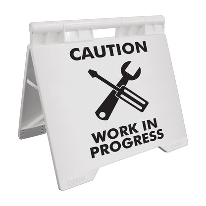 Caution Work In Progress - Evarite A - Frame Sign - New Signs