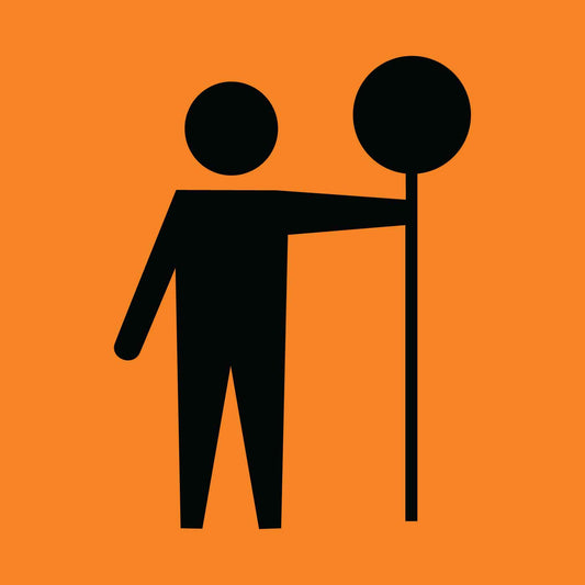 Caution Workmen Ahead Icon Orange Multi Message Sign - New Signs