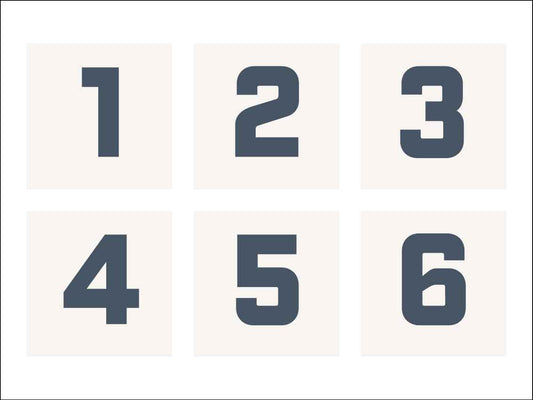 Charlotte - Caravan Numbers 1-6 - New Signs