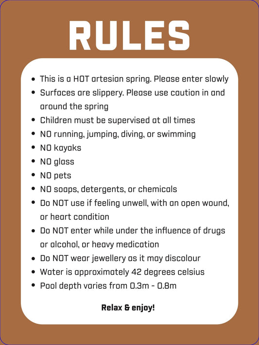 Charlotte - Pool Rules - New Signs