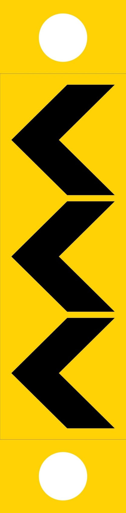 Chevron Left - Corflute Bollard Traffic Signs - New Signs