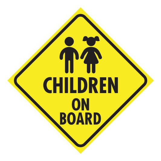 Children on Board Vehicle Sticker - New Signs