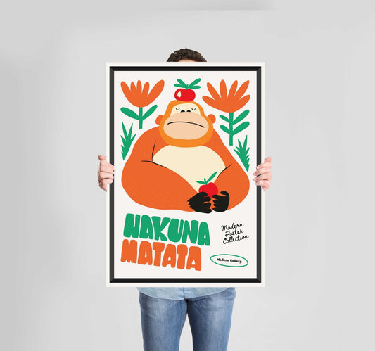 Children's Bedroom Laughter Gorilla Poster Wall Art Prints - New Signs