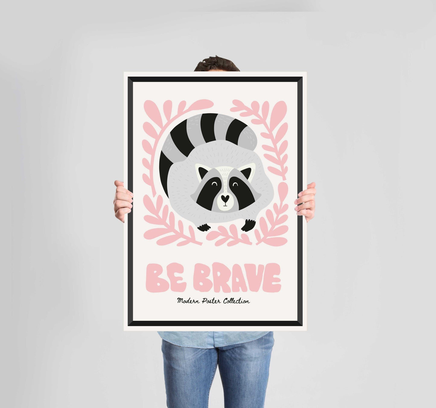 Children's Bedroom Let's Play Raccoon Poster Wall Art Prints - New Signs