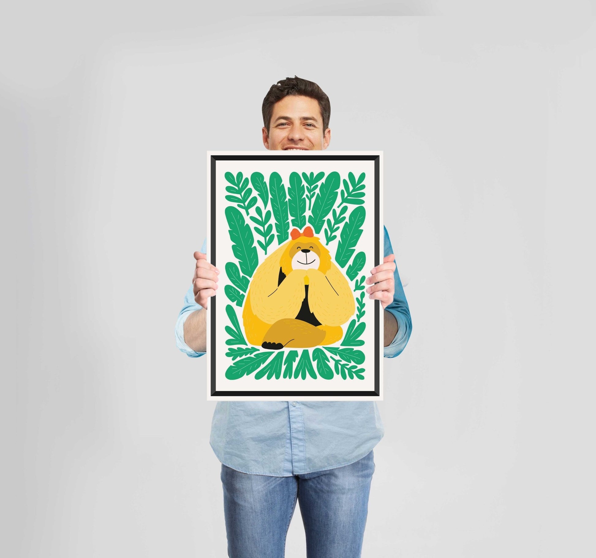 Children's Bedroom Let's Play Sloth Poster Wall Art Prints - New Signs