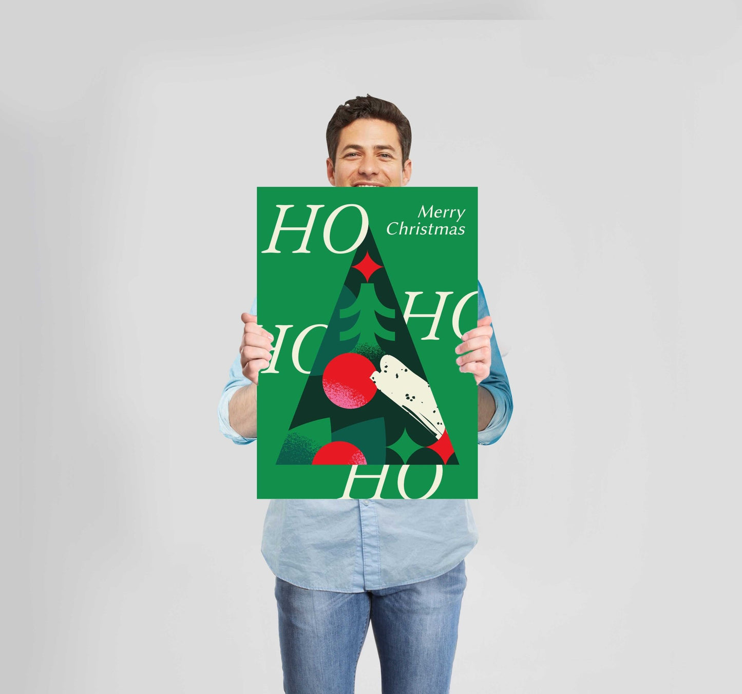 Christmas Ho Ho Ho Poster Wall Art Prints - New Signs