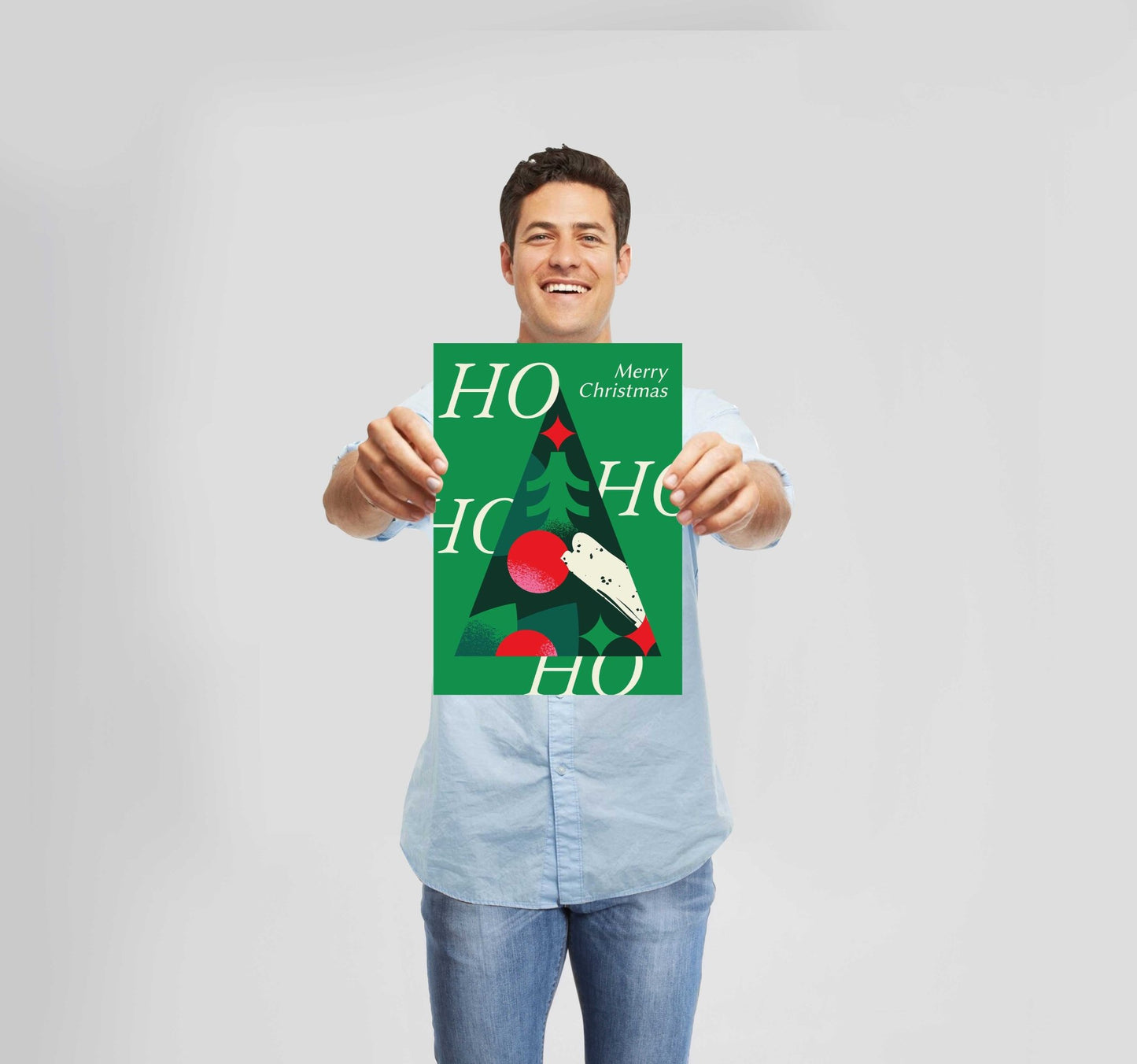 Christmas Ho Ho Ho Poster Wall Art Prints - New Signs