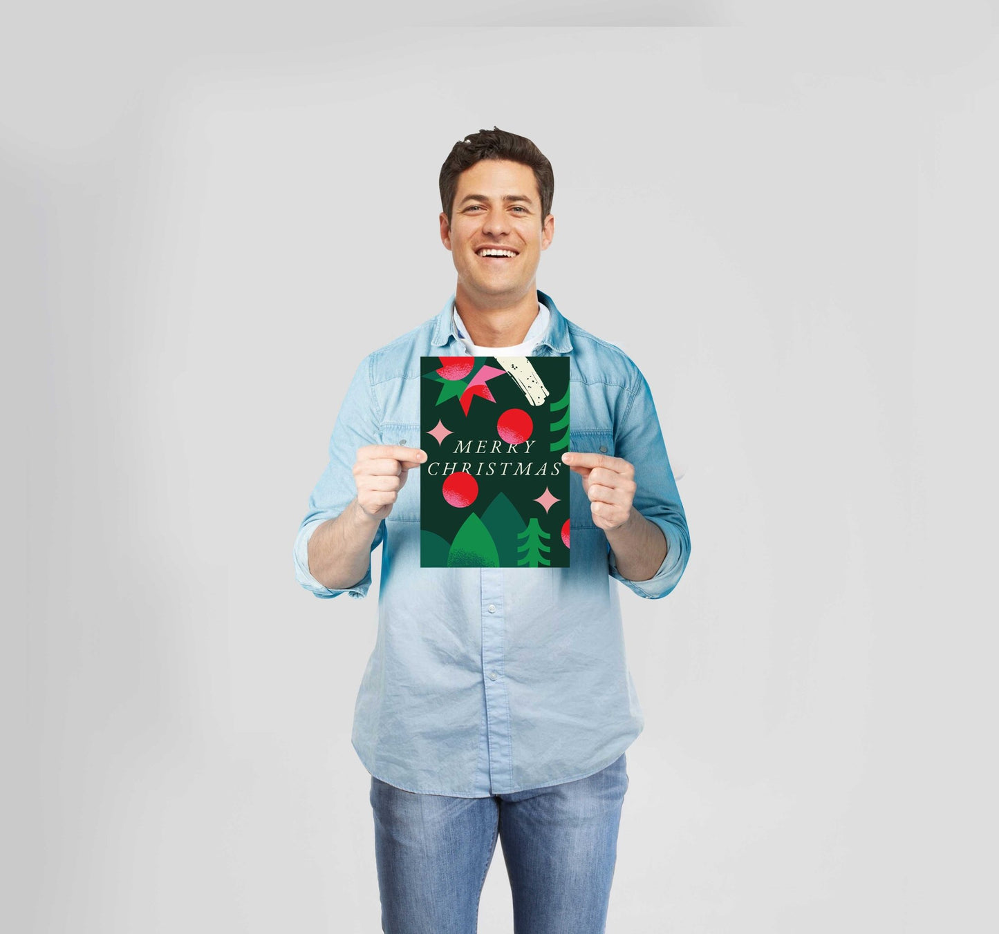 Christmas Merry Christmas Green Poster Wall Art Prints - New Signs