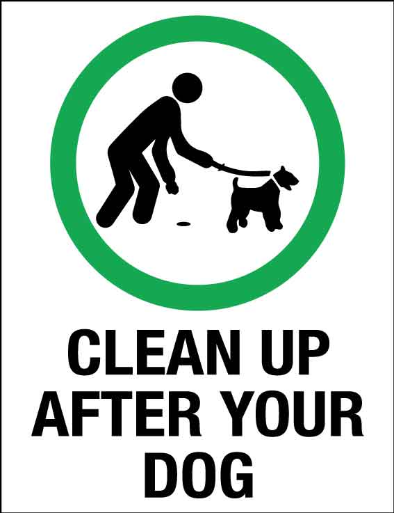 Clean Up After Your Dog Wheelie Bin Stickers - New Signs