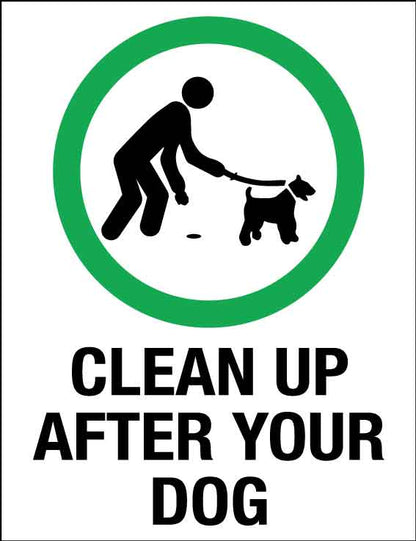 Clean Up After Your Dog Wheelie Bin Stickers - New Signs