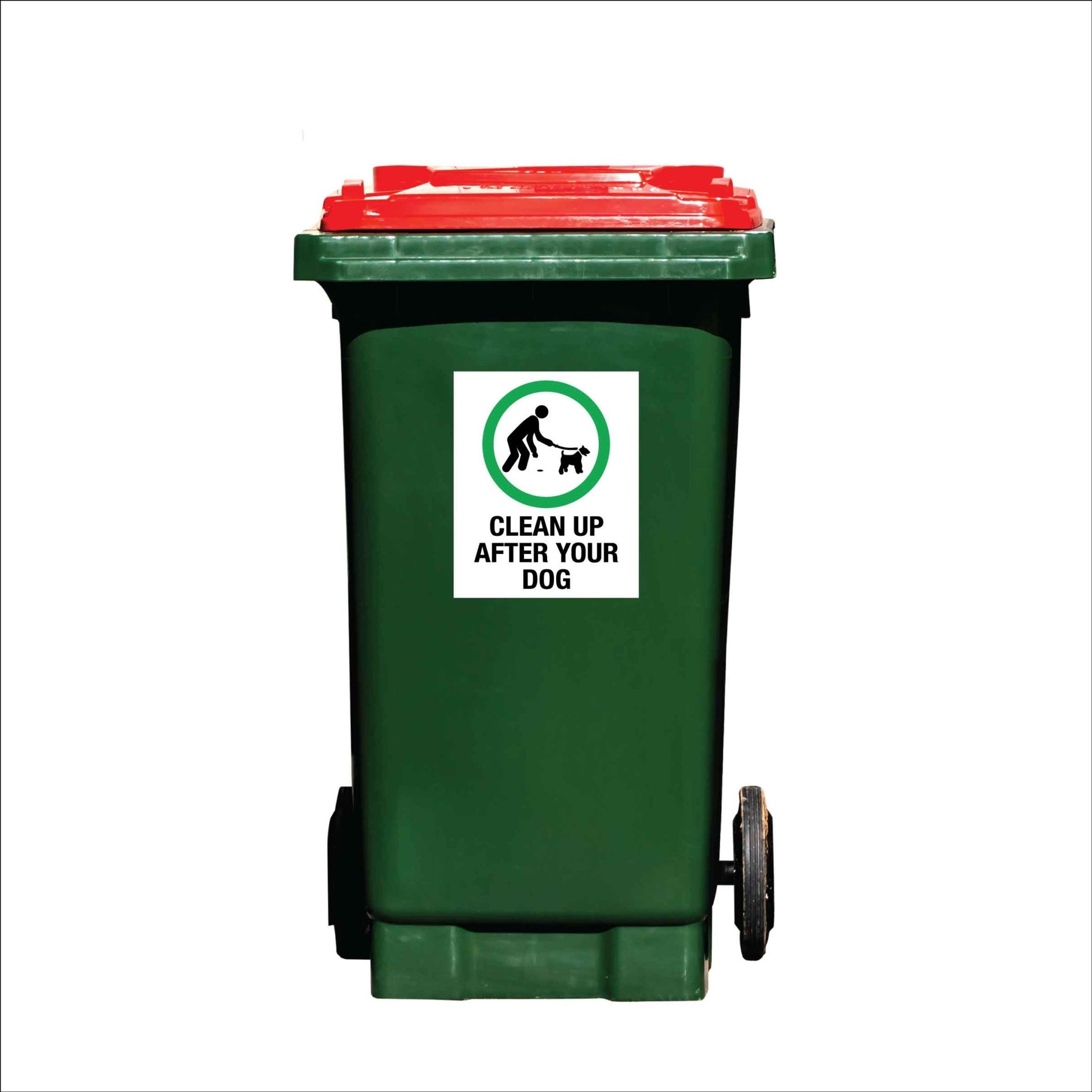 Clean Up After Your Dog Wheelie Bin Stickers - New Signs